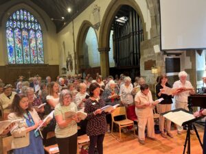 Choir singing
